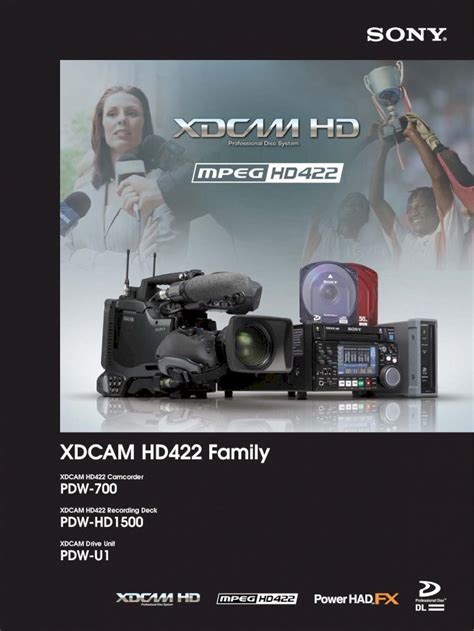 xddcum|XDCAM HD422 Family .